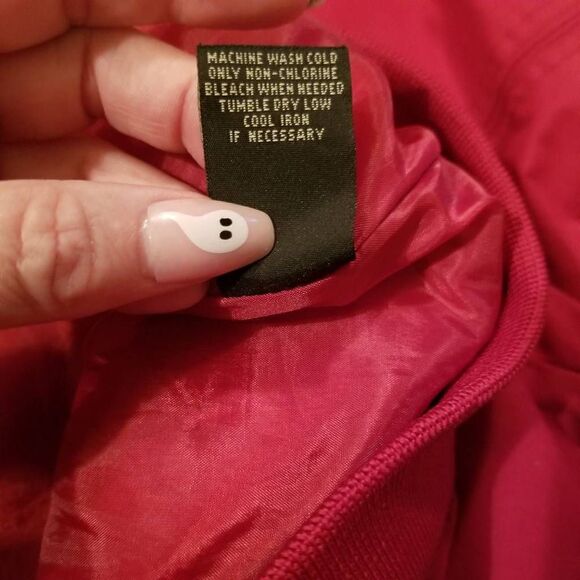 Vintage Haband Red Bomber Jacket L - Picture 8 of 8